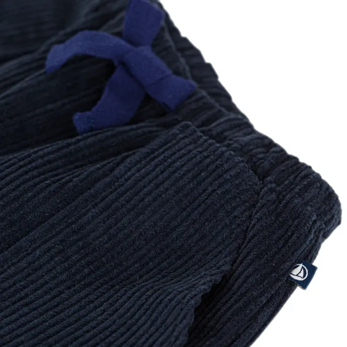 Baby Sweatpants Navy Blue - Petit Bateau Lenaic