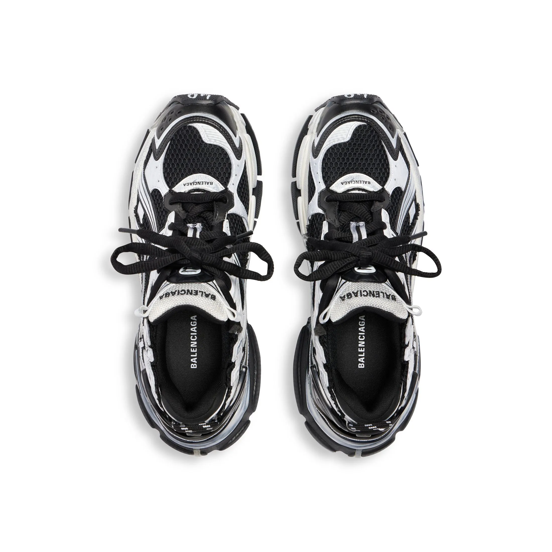 Balenciaga Runner Sneakers 'BLACK WHITE'