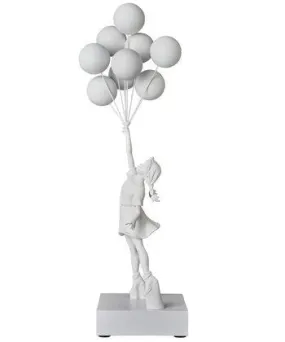 Banksy Balloon Girl Figure White Gesso Ver.