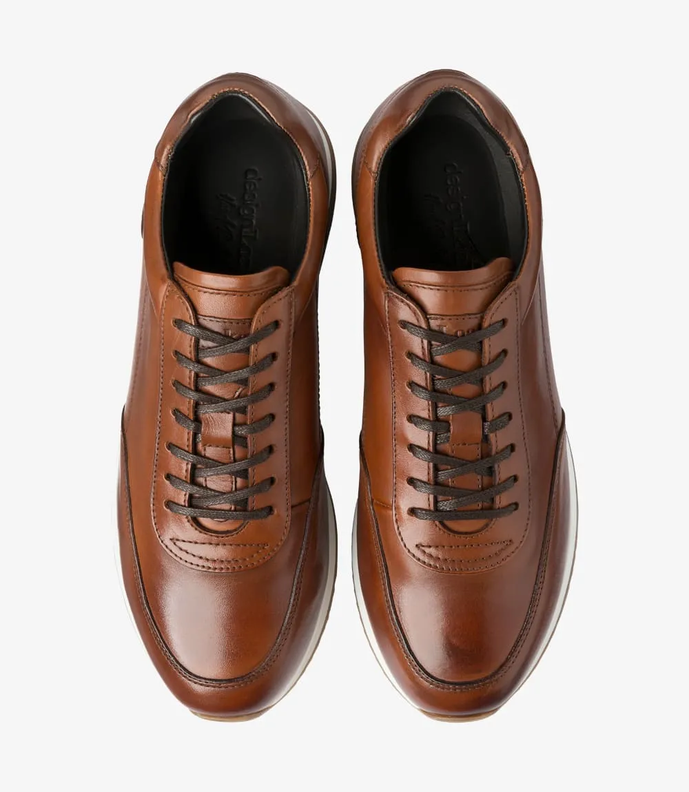 Bannister Leather Sneakers Cedar