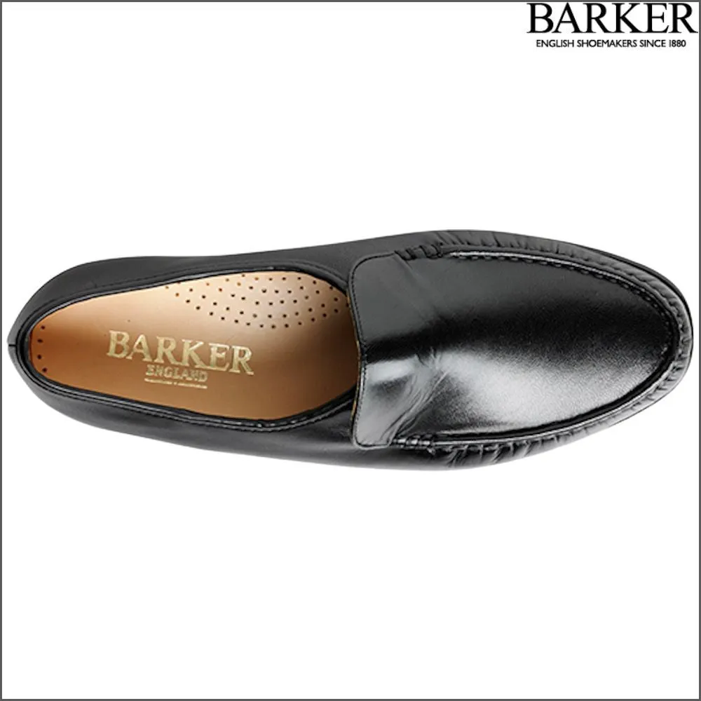 Barker Laurence Black Kid Mocassin*