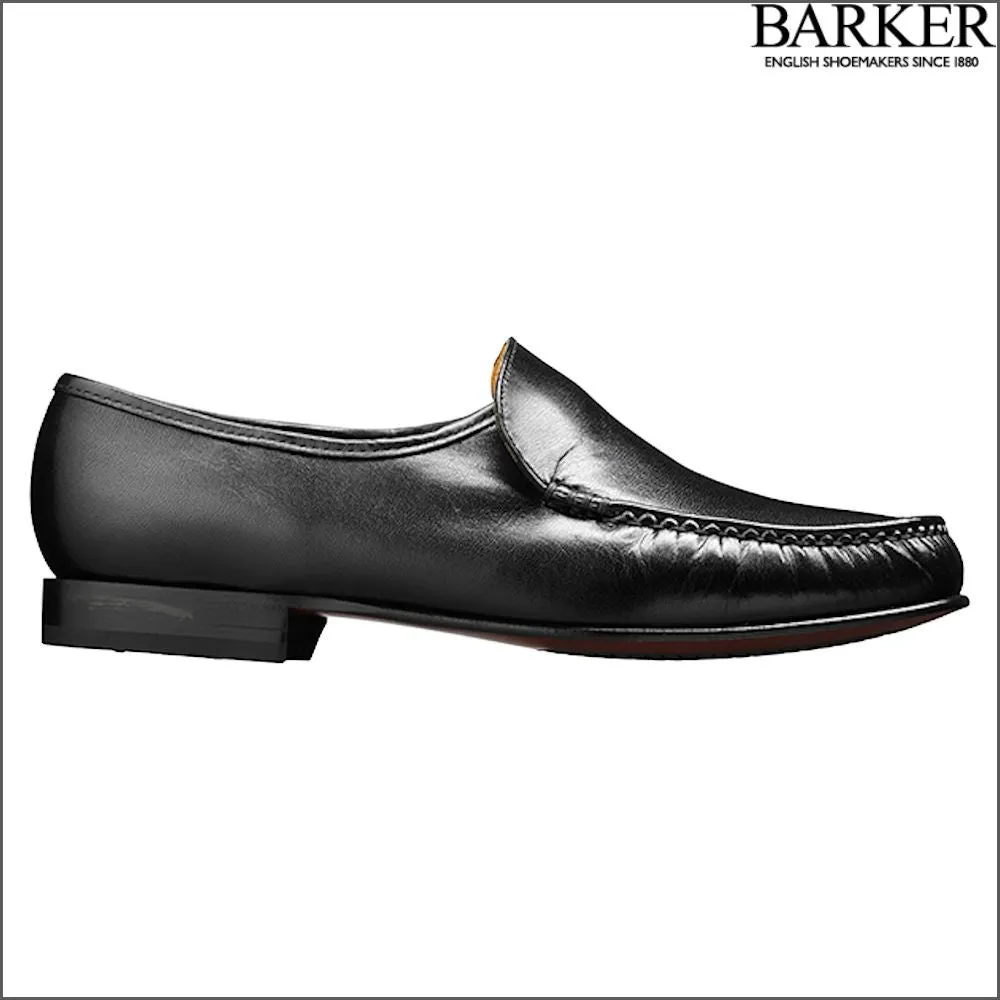 Barker Laurence Black Kid Mocassin*