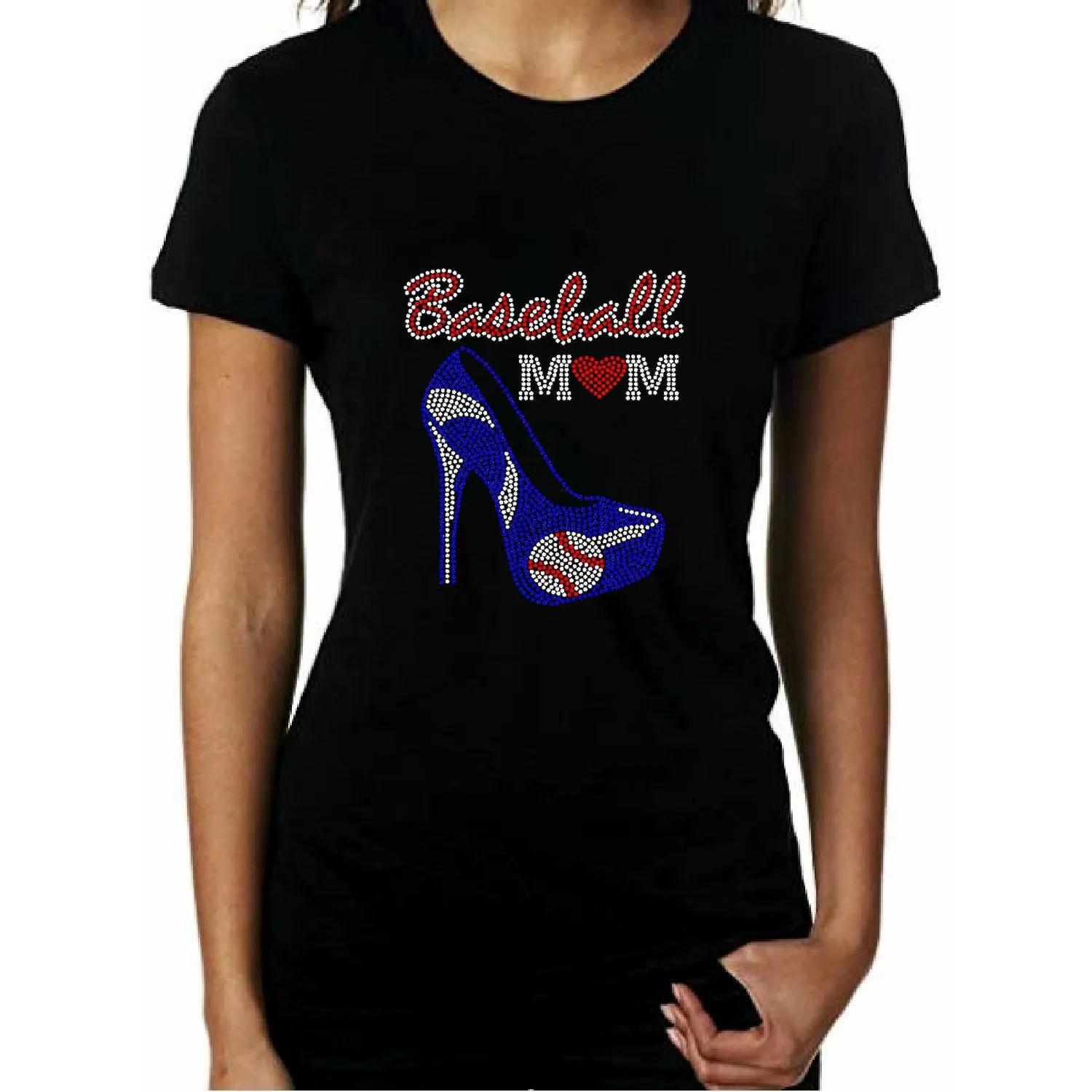 Rhinestone High Heel T Shirt