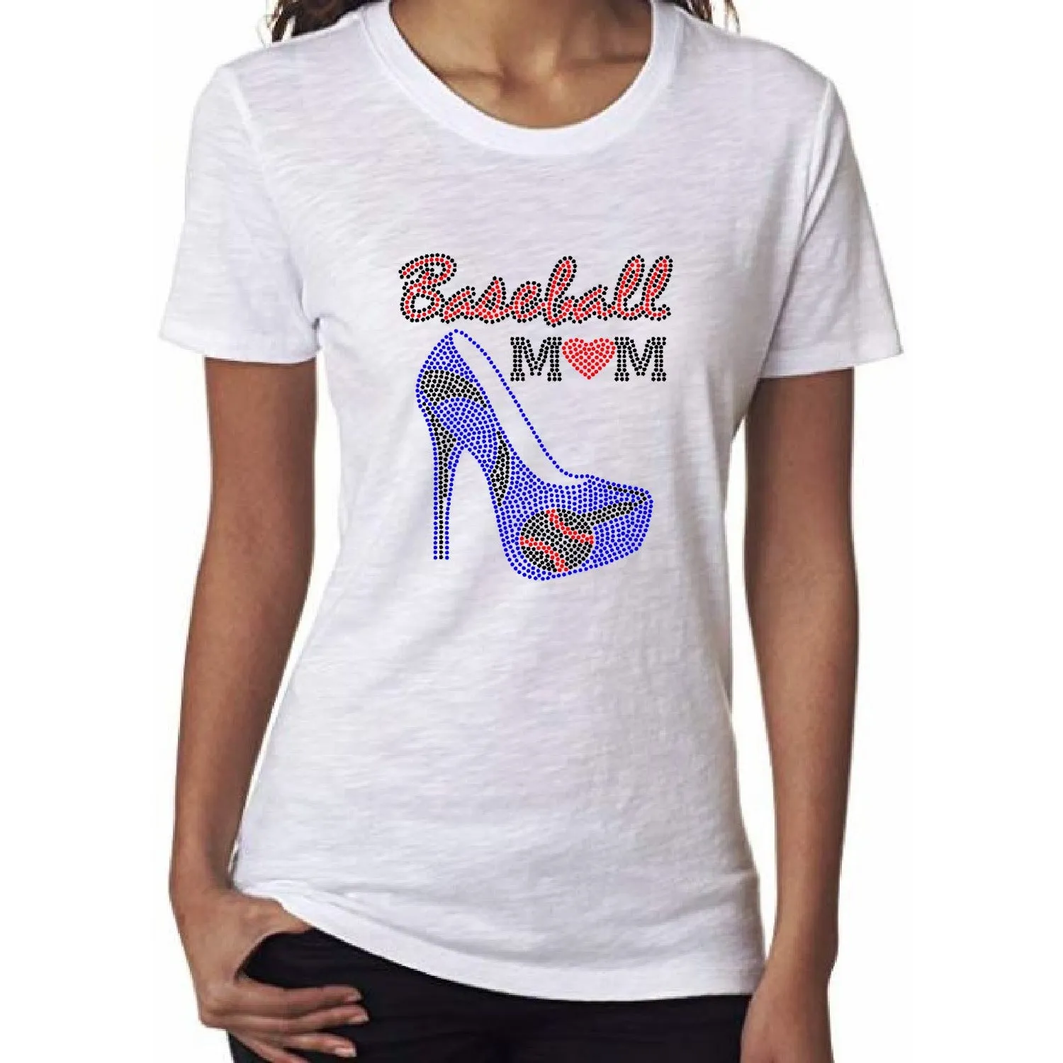 Rhinestone High Heel T Shirt