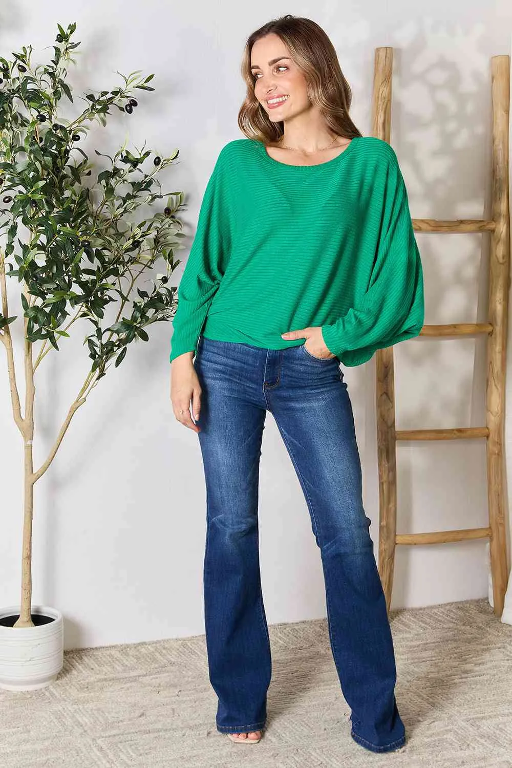 batwing sleeve blouse