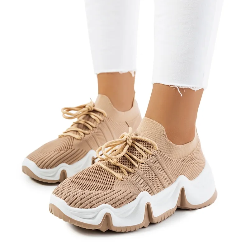 Beige sports sneakers from Thornber