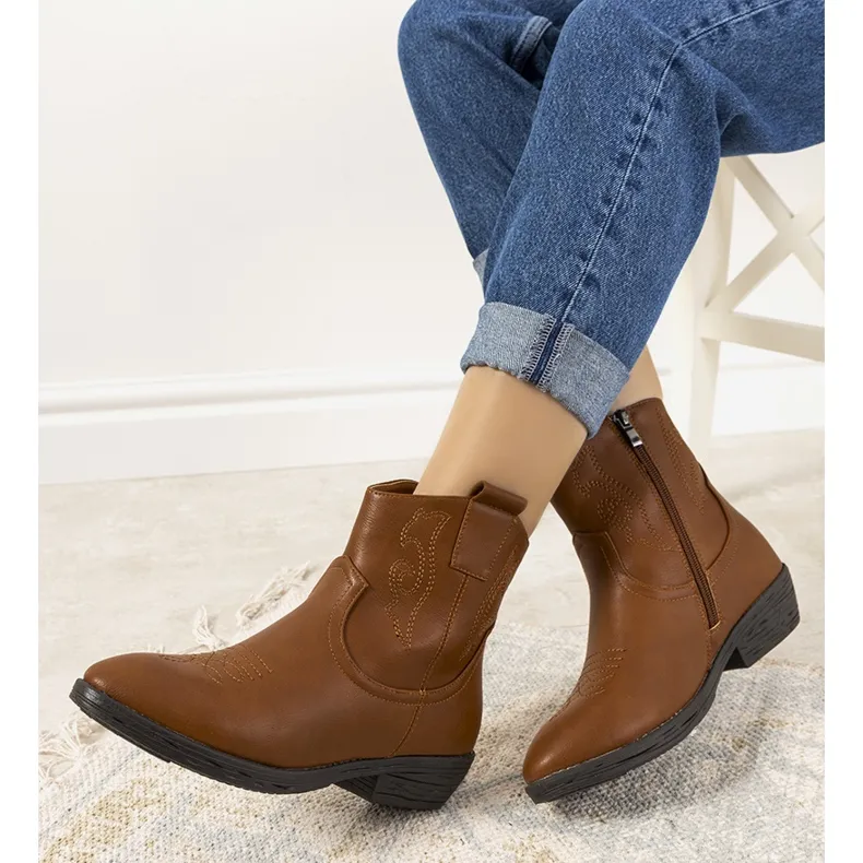 Belda Brown Western Boots