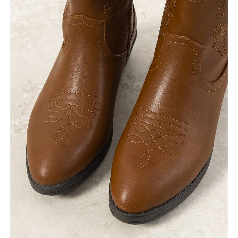 Belda Brown Western Boots