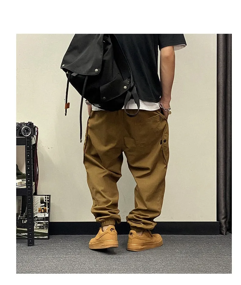 BG26 Corduroy Pattern Streetwear Baggy Joggers