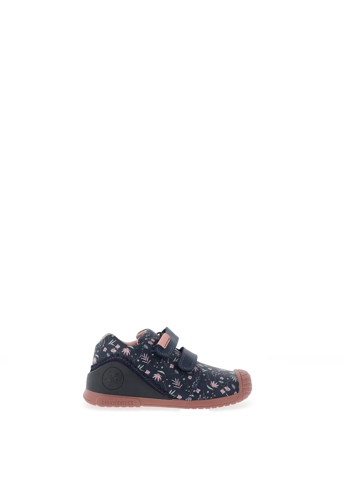 Biomecanics Baby Girl 241102A Floral Trainer, Navy