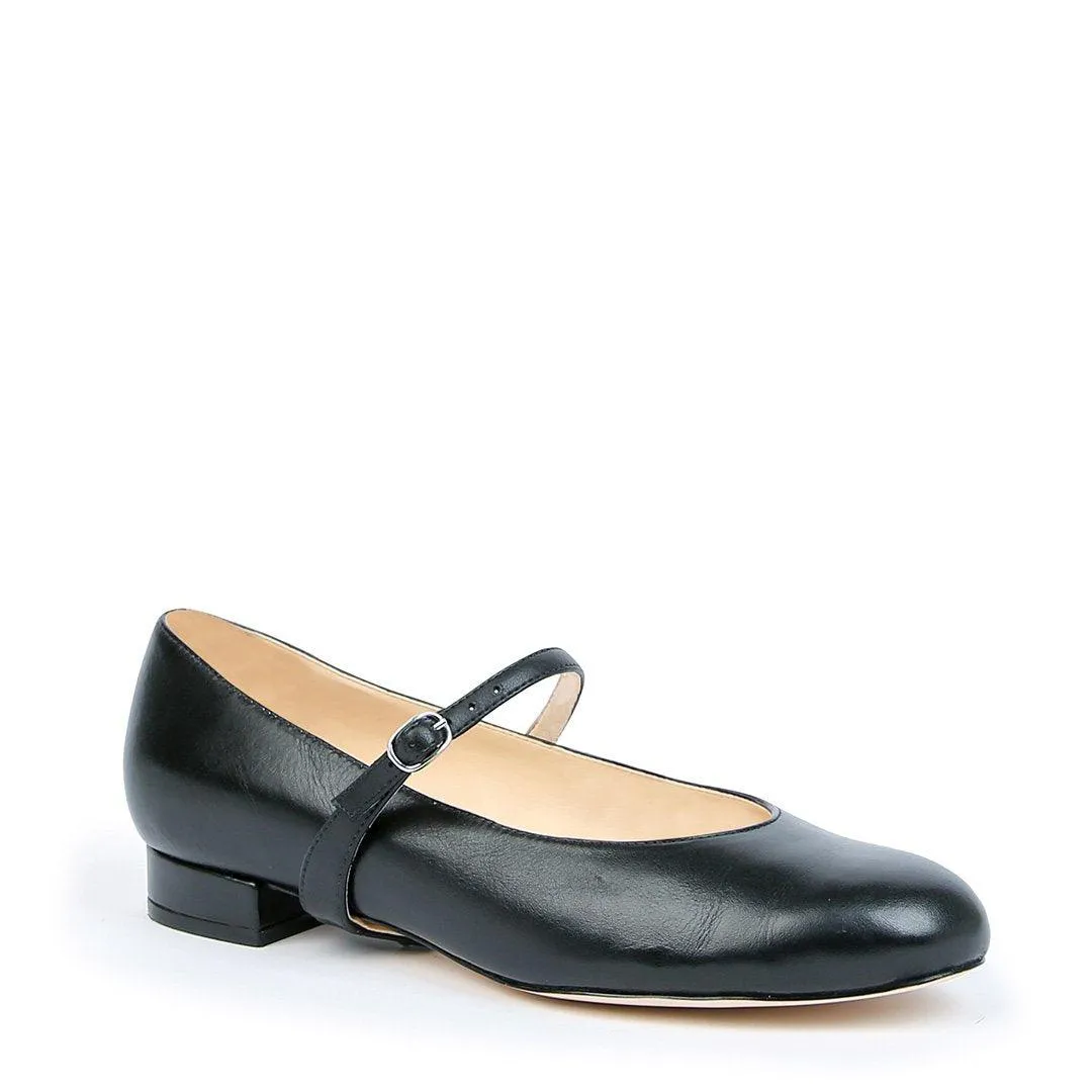 Black Ballet Flat + Twiggy Strap