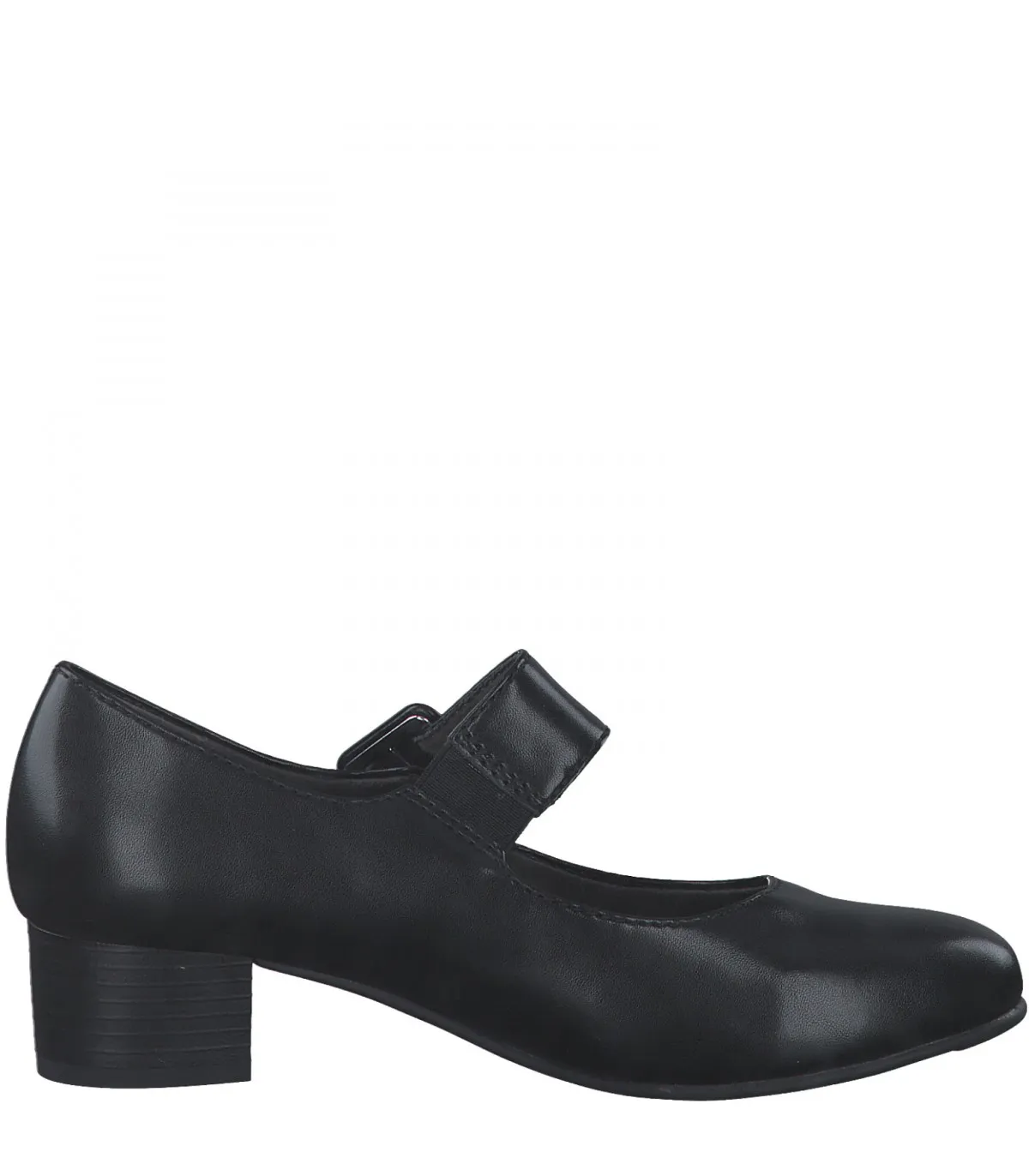 Black barette heel by JANA Softline 22362