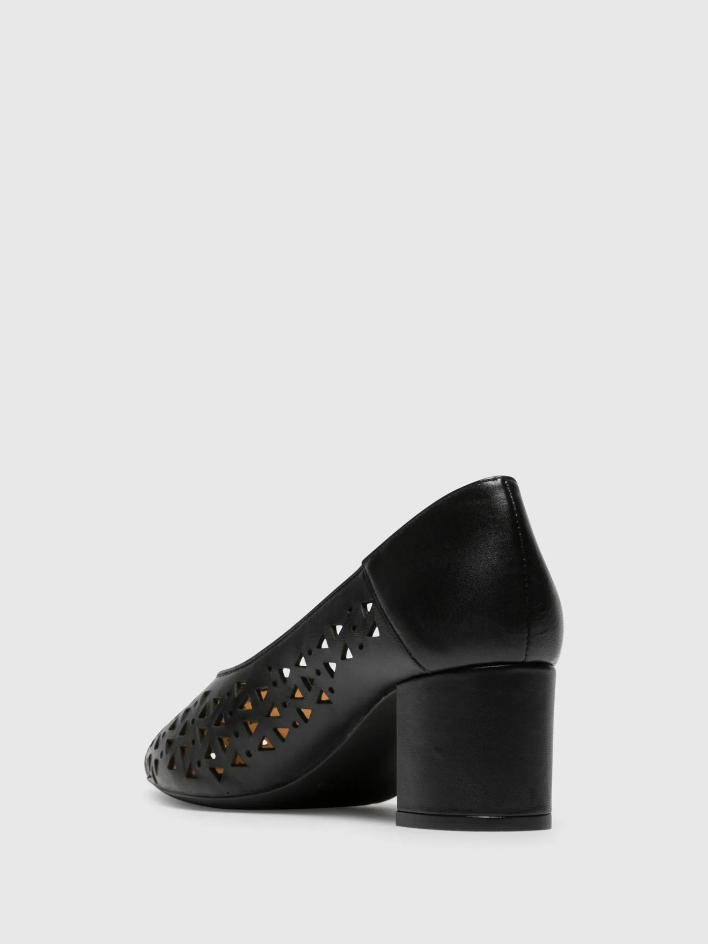 Black Chunky Heel Shoes