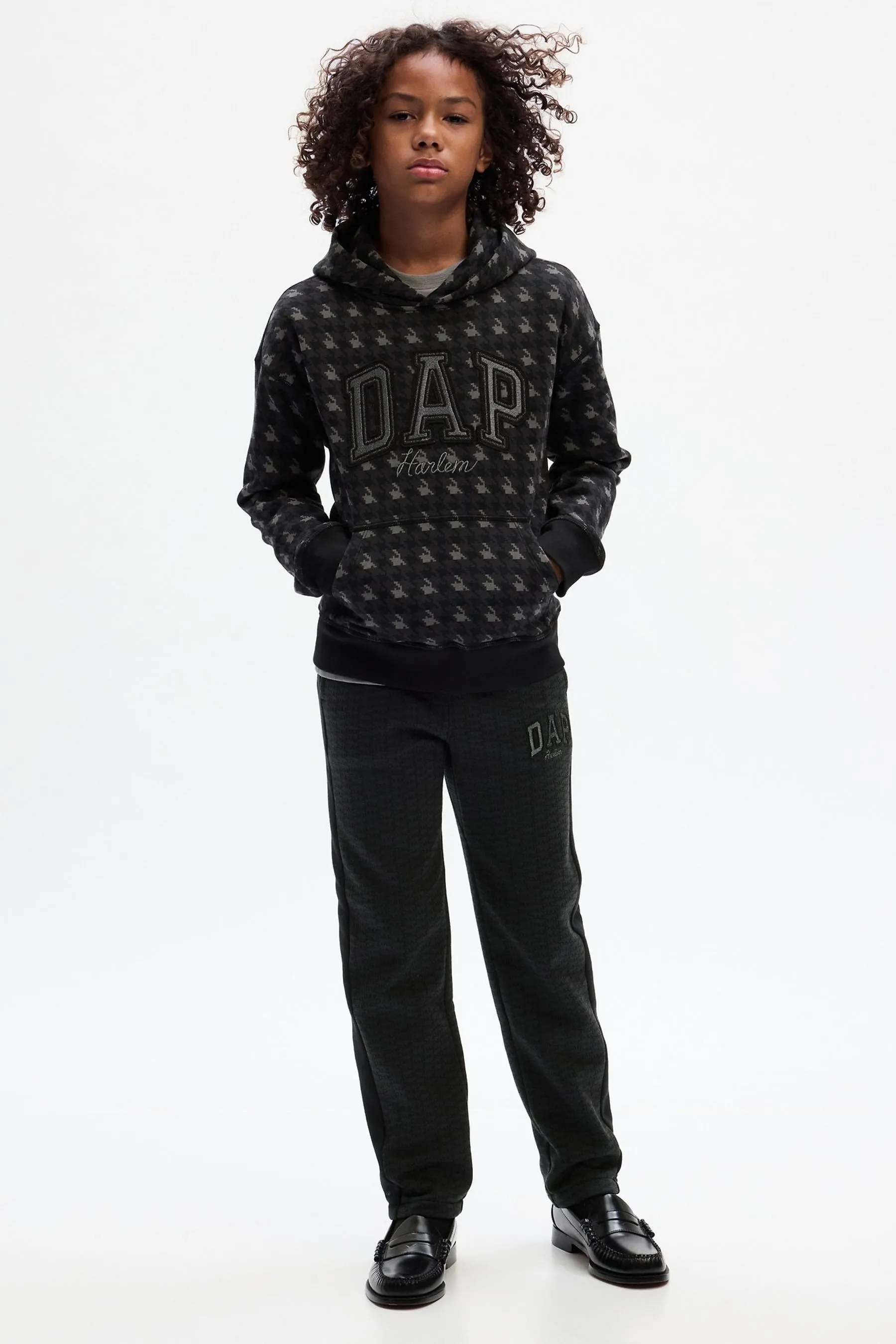 Black Dapper Dan Logo Kids Joggers (4-13yrs)