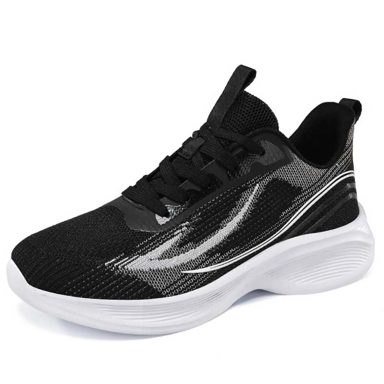 Black Sneaker with Flyknit Pattern.contentType