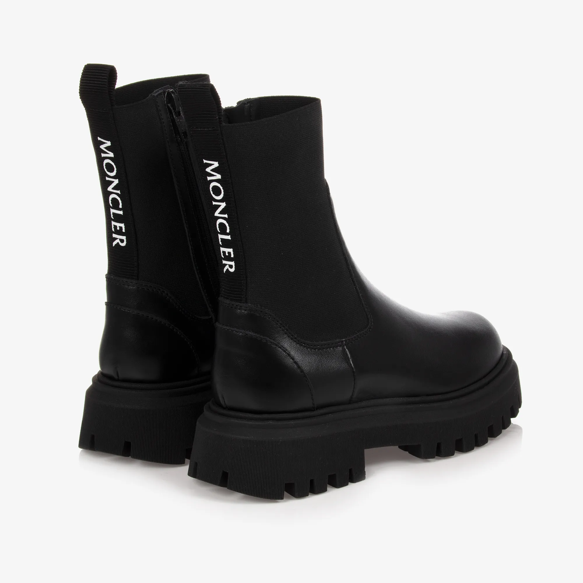 Black Leather Chelsea Boots