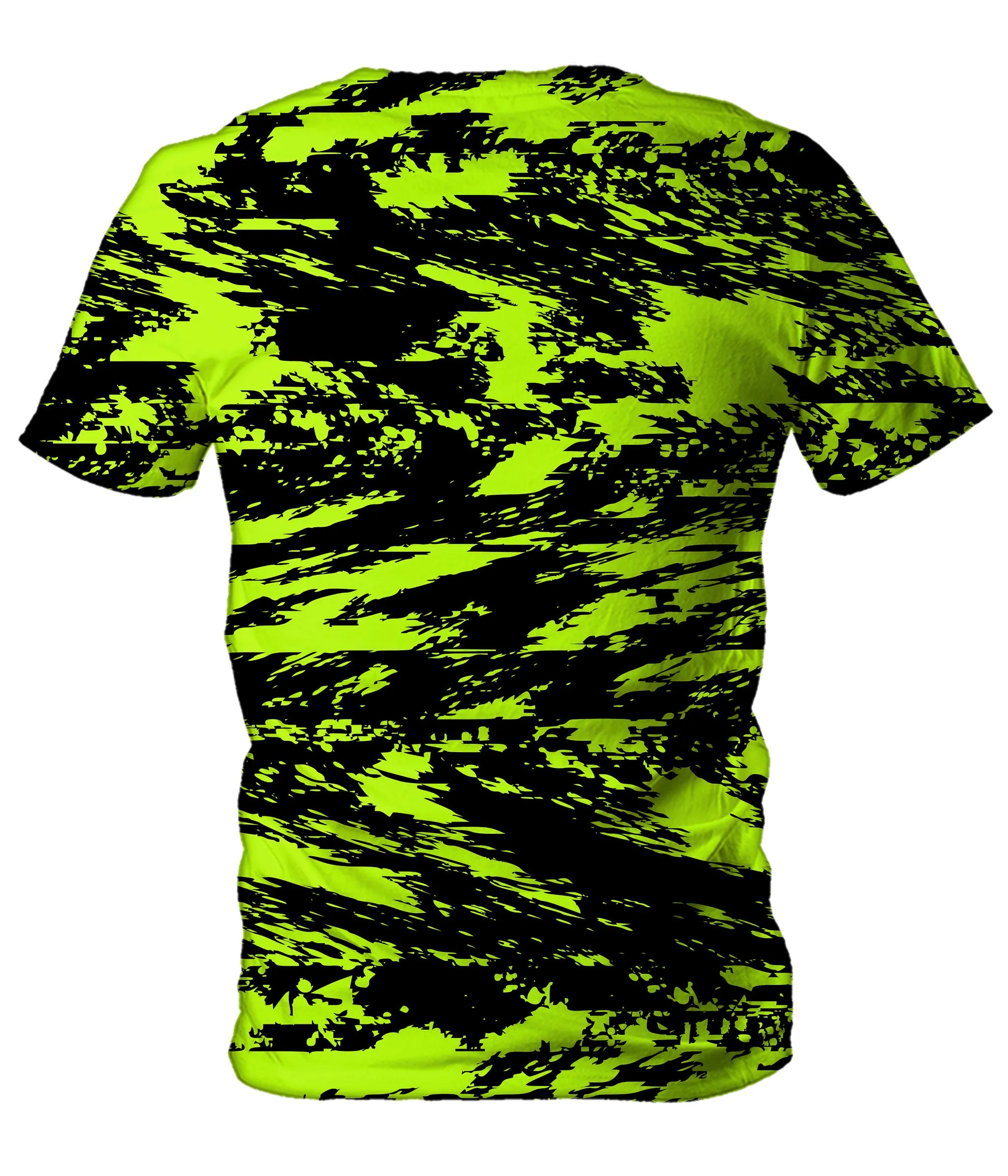 Black Lime Bolt Glitch Men's T-Shirt