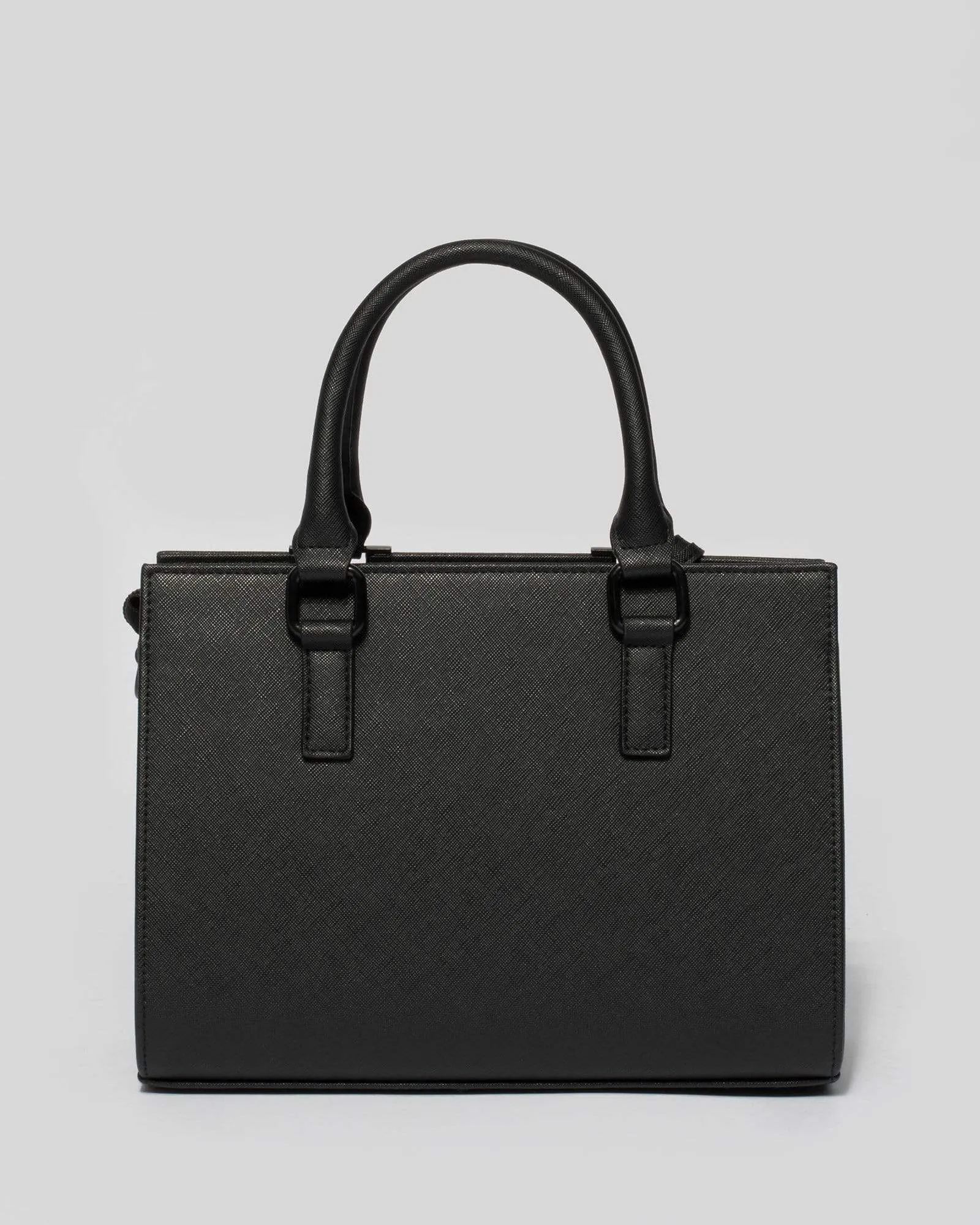 Black Steph Tag Mini Tote Bag