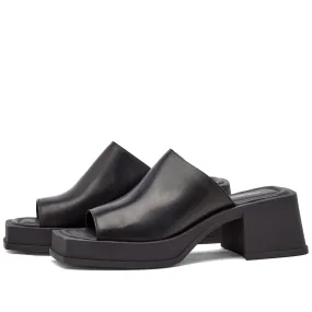 Black Suede Vagabond Hennie Heel Mule