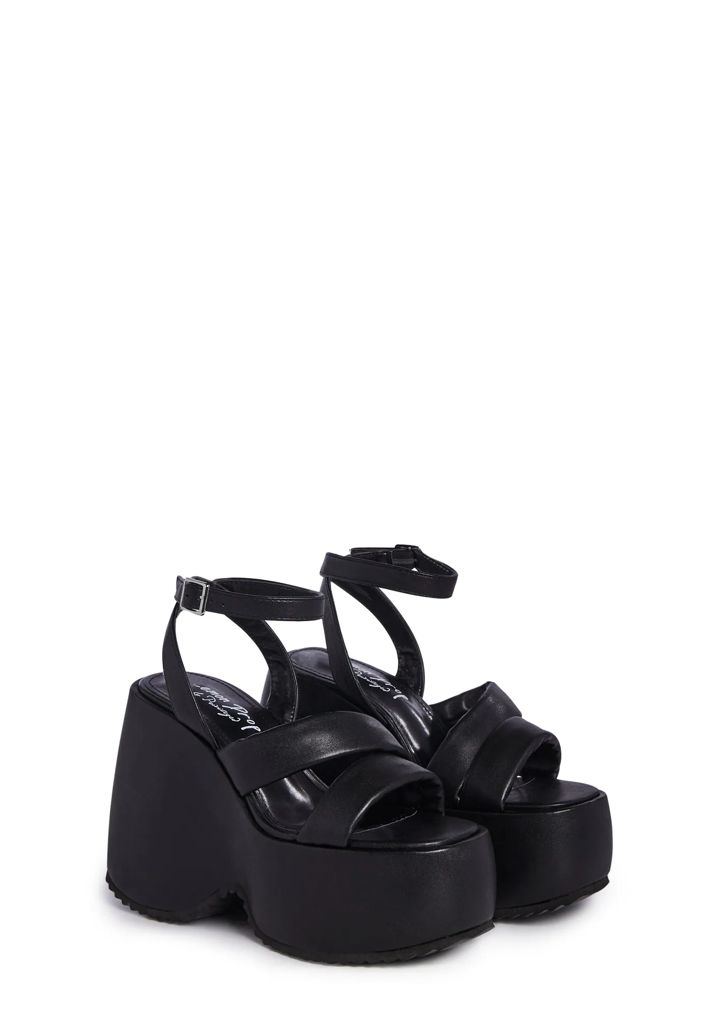 Black Valentin Platform Heels