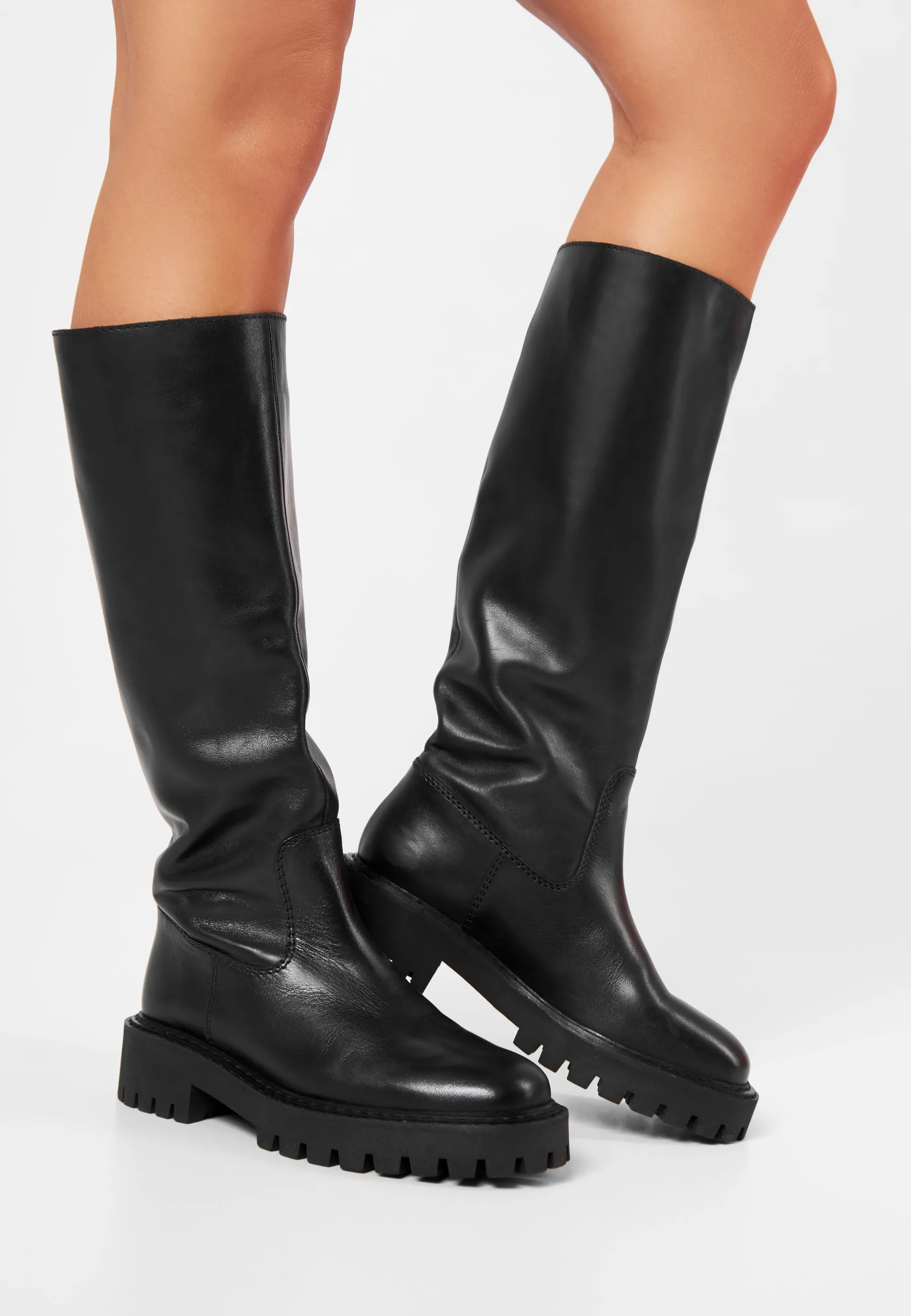 Blaine Black Tall Boots