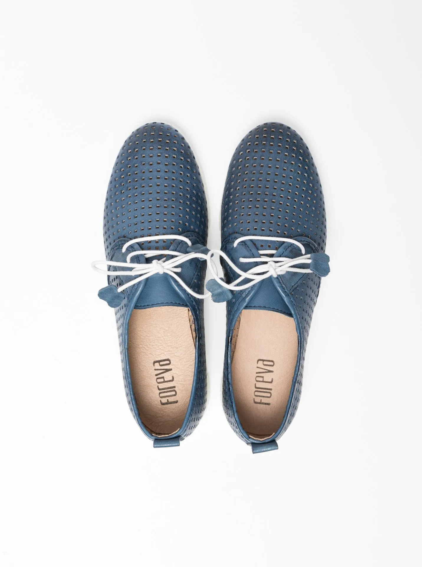 Blue Flat Shoes