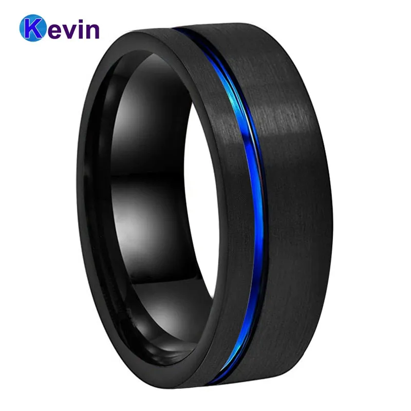 Blue Groove 8MM Flat Band with Comfortable Fit