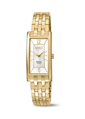 Gold Plated Pure Titanium Ladies Watch by Boccia