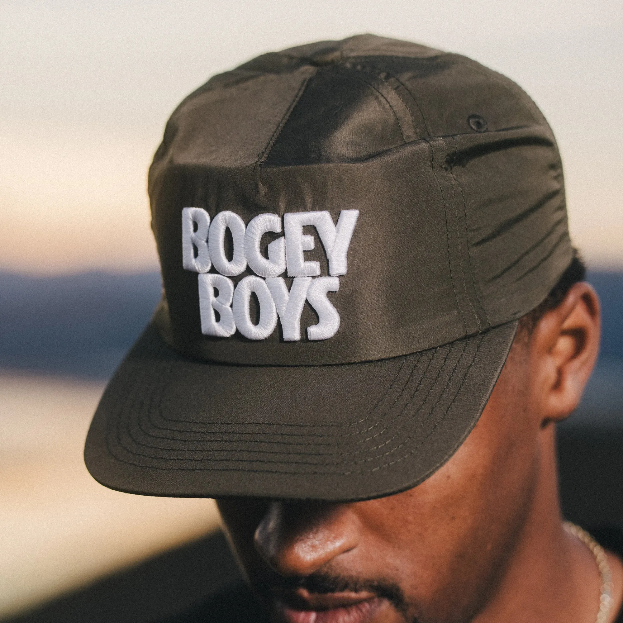 Bold Stacked Logo Hat - Dark Olive