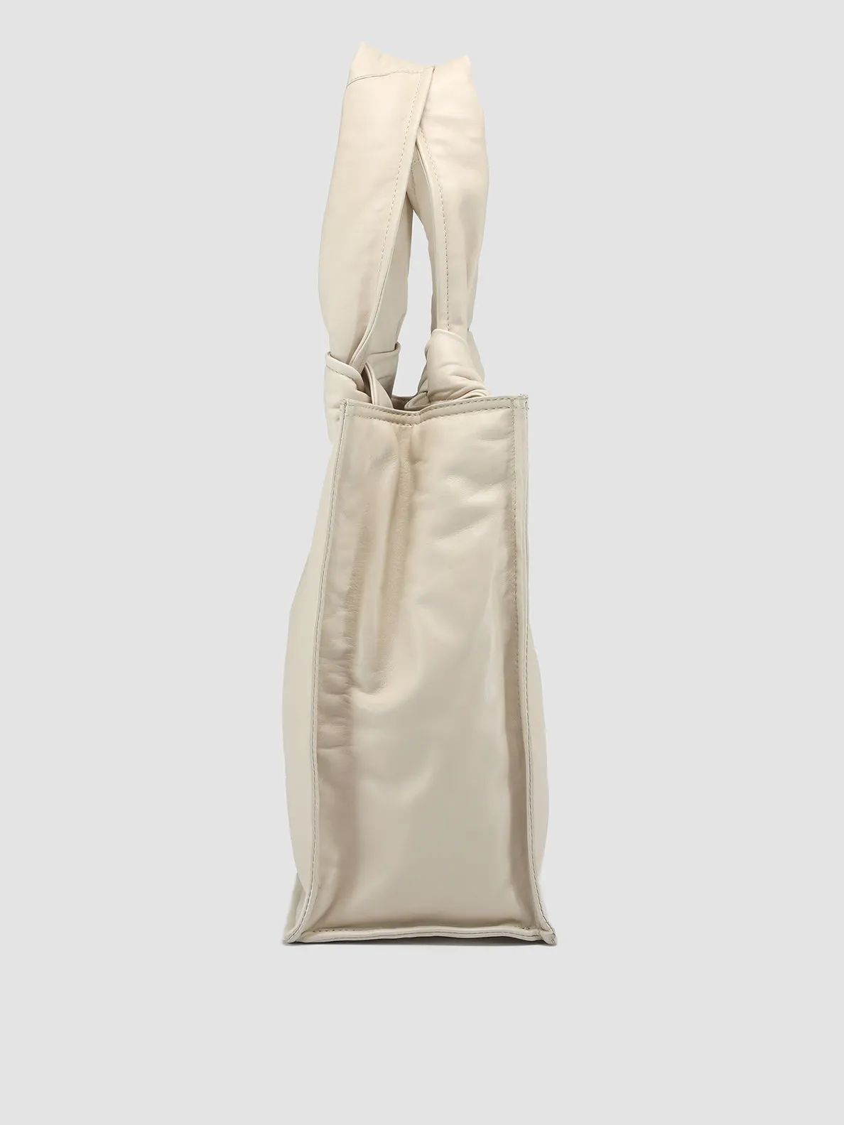 BOLINA 035 - White Leather Shoulder Bag