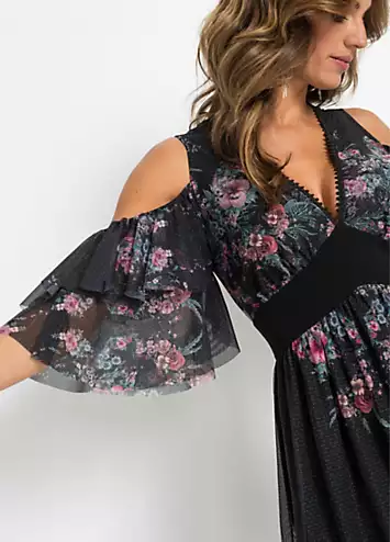 bonprix Cold Shoulder Dress | Kaleidoscope