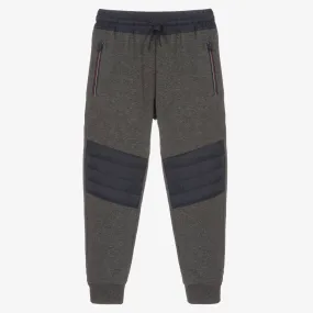 Boys Grey & Navy Blue Durable Joggers