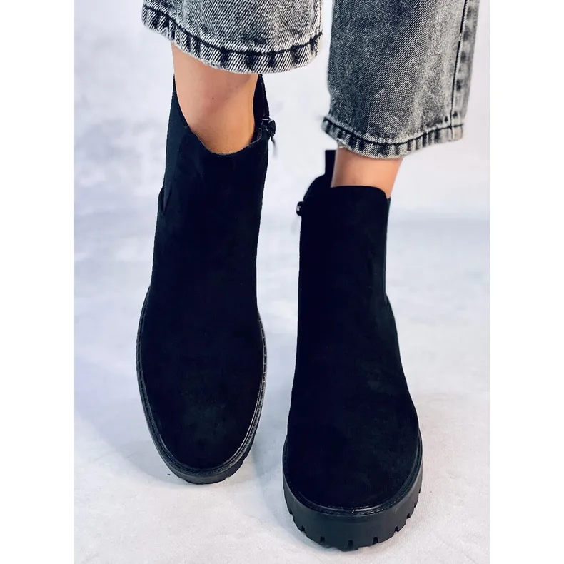 Black Bria Chelsea boots