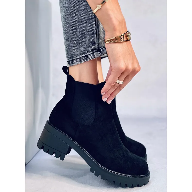 Black Bria Chelsea boots