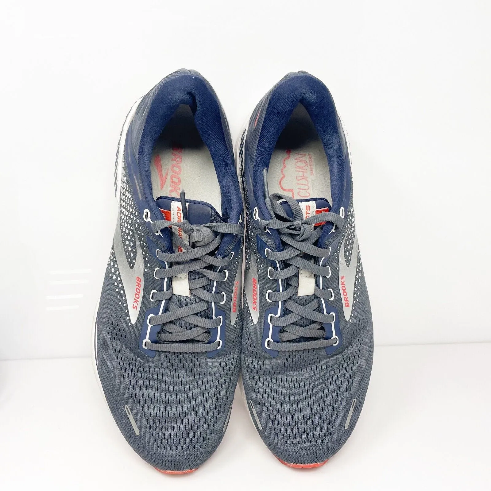 Brooks Mens Adrenaline GTS 22 1103662E435 Blue Running Shoes Sneakers Sz 9.5 2E