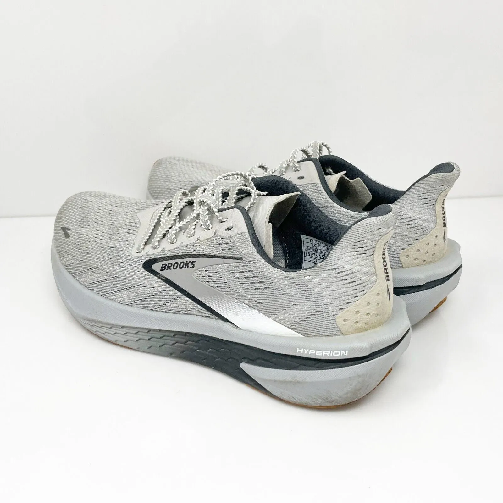 Brooks Womens Hyperion 2 1204211B047 Gray Running Shoes Sneakers Size 6.5 B