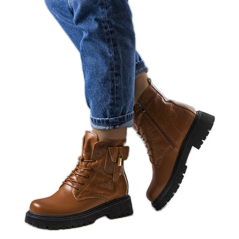 Insulated brown Coal boots