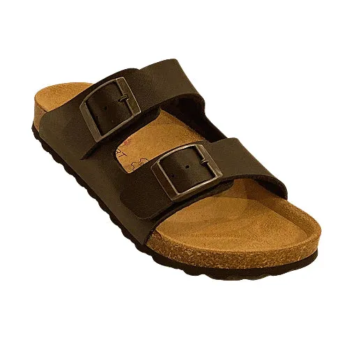 Brown Kid Comfort Sandal