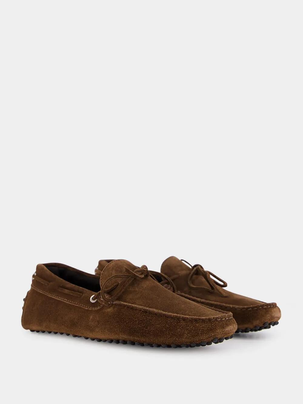 Brown Suede Driving Shoes