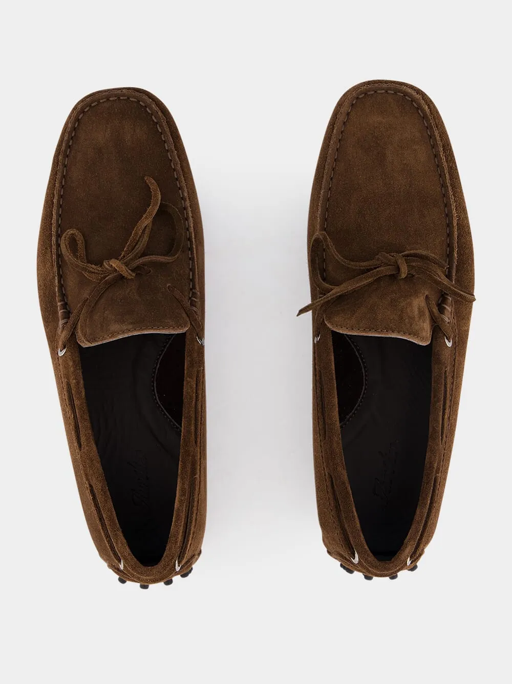 Brown Suede Driving Shoes