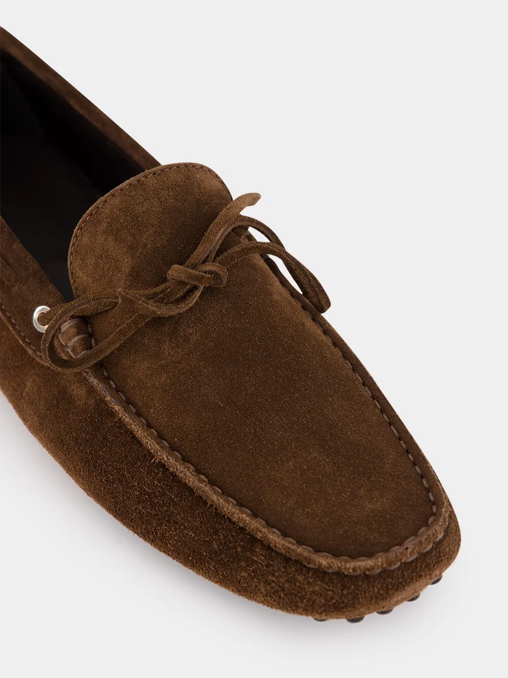 Brown Suede Driving Shoes