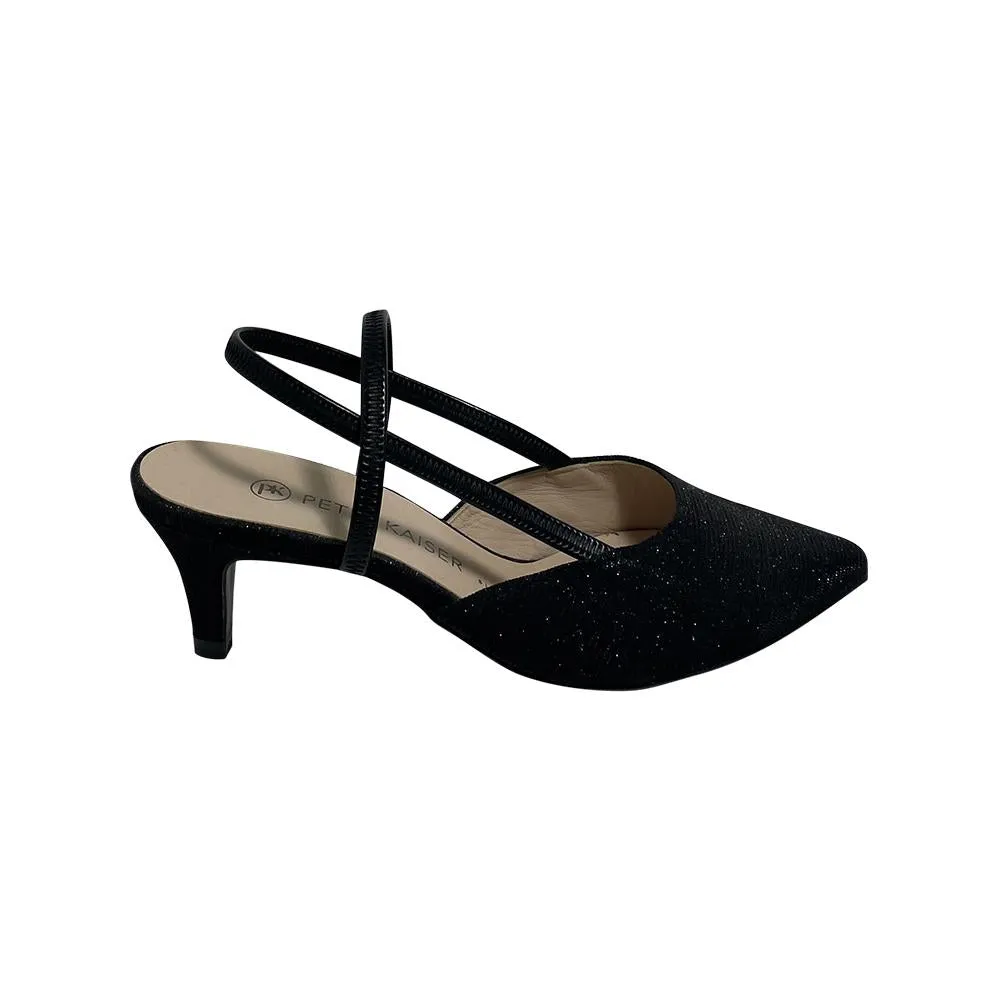 Calina Black Shimmer Heel