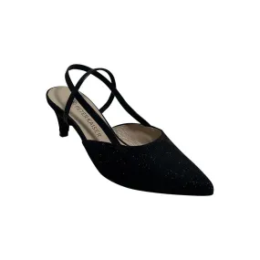 Calina Black Shimmer Heel