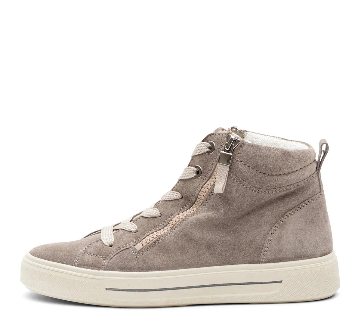 Camden-Mid Women's Double Zip High Top Sneaker - Moon 20