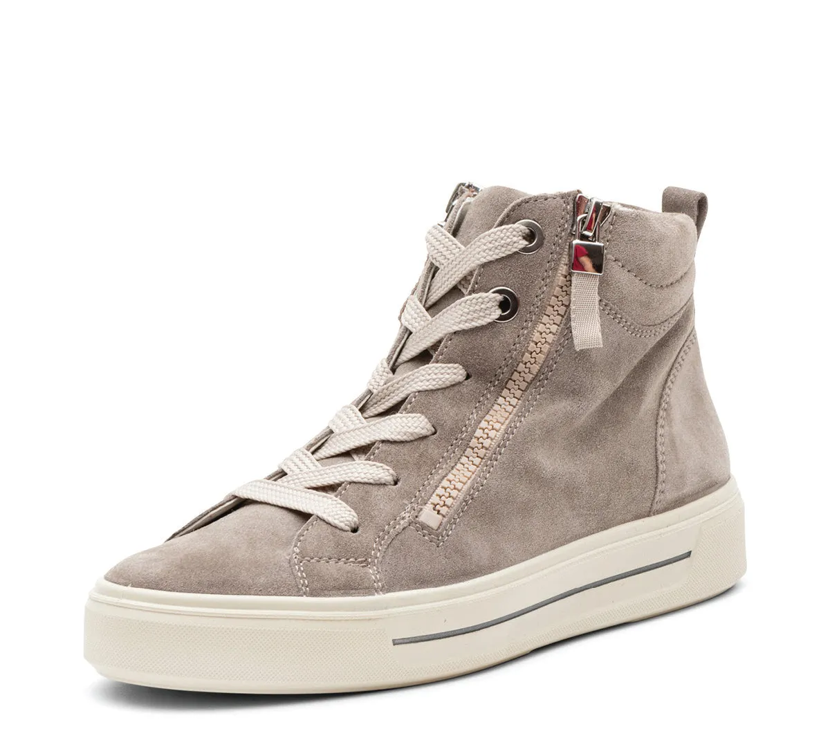 Camden-Mid Women's Double Zip High Top Sneaker - Moon 20