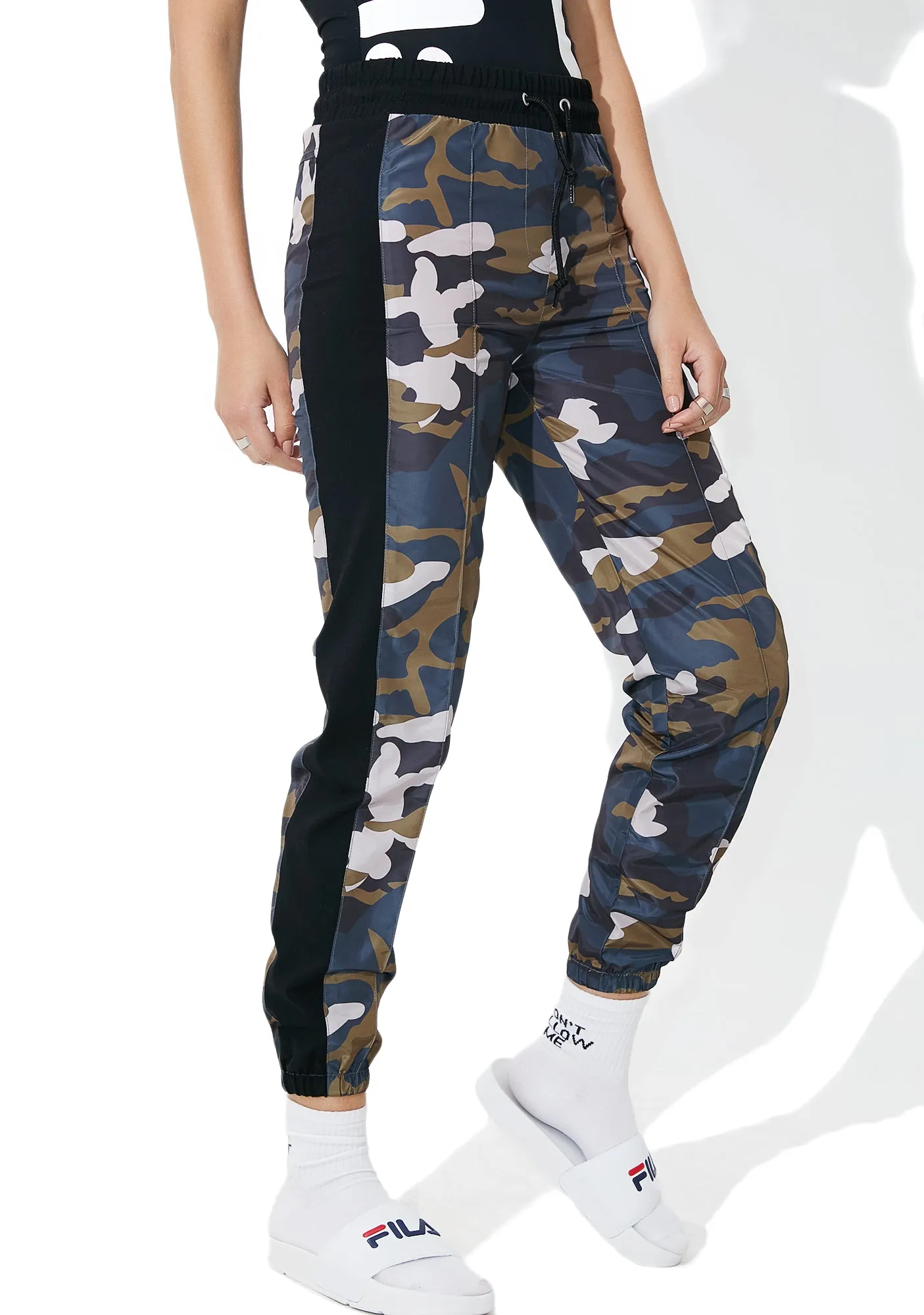 Camouflage Print Jogging Pants