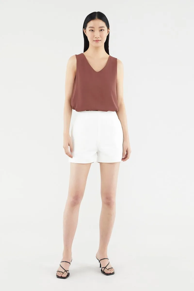 Caryse Flat-front Shorts