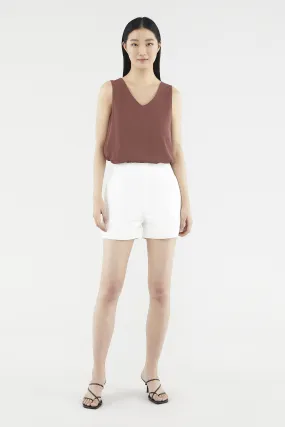 Caryse Flat-front Shorts