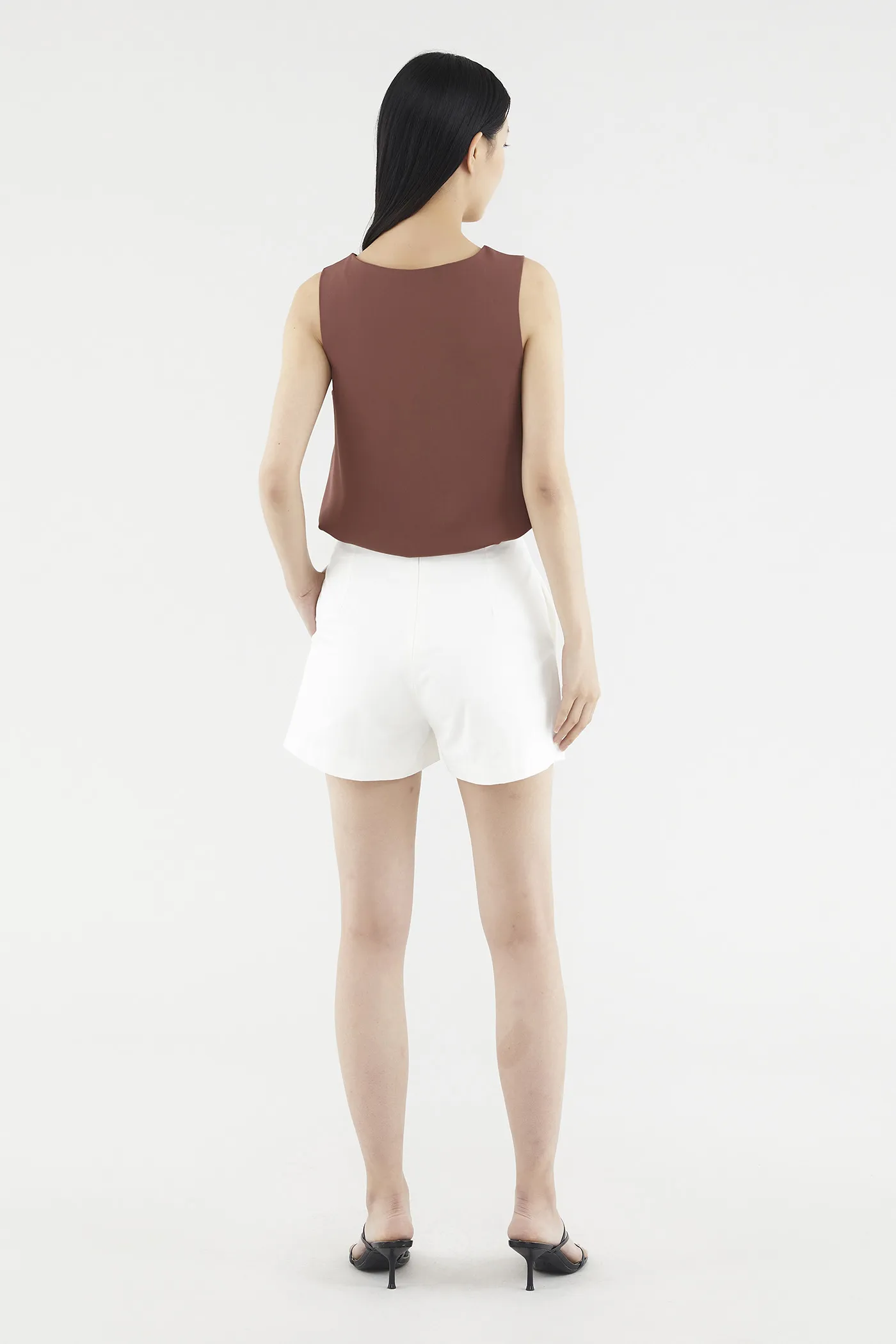 Caryse Flat-front Shorts