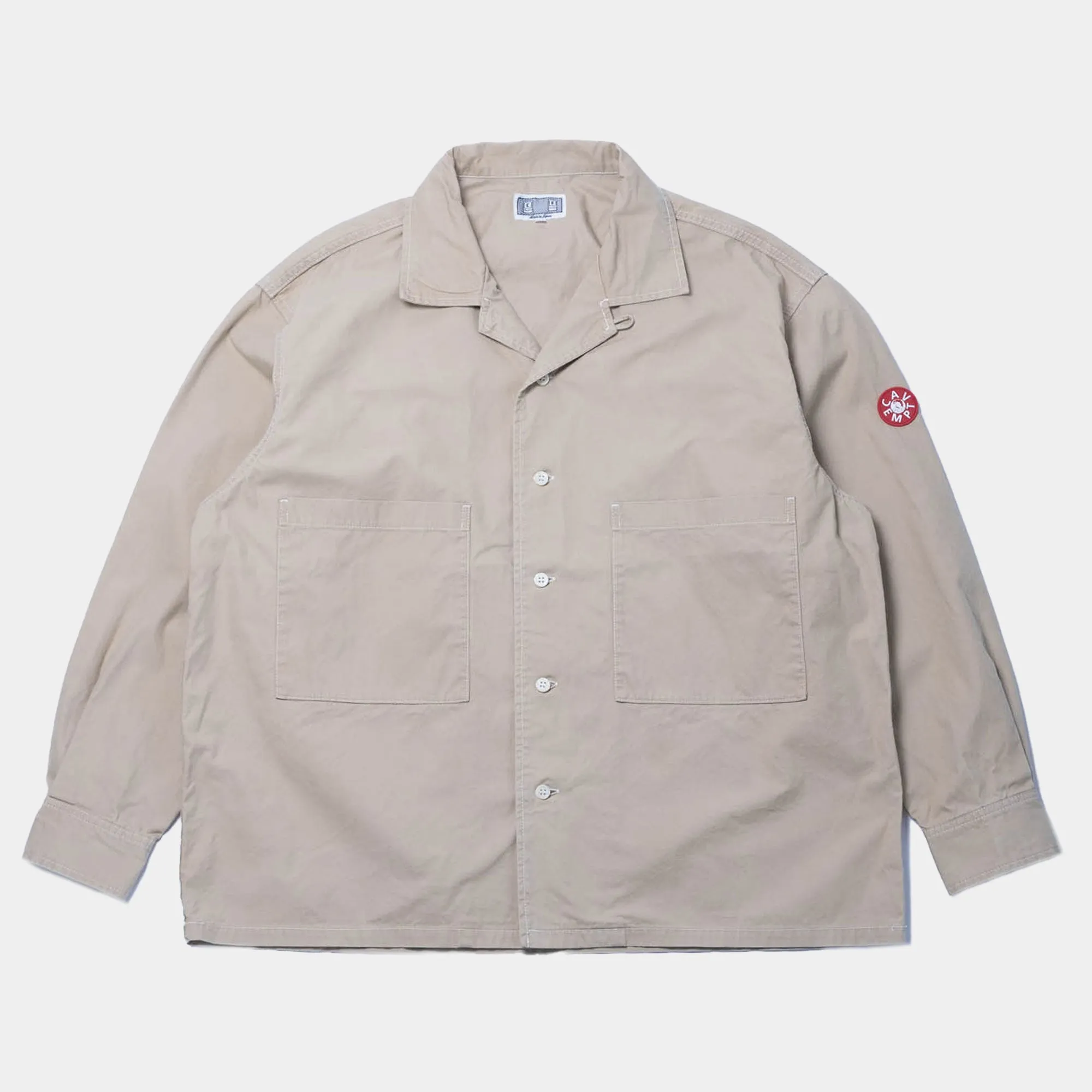 Cav Empt Washed Open Shirt - Beige